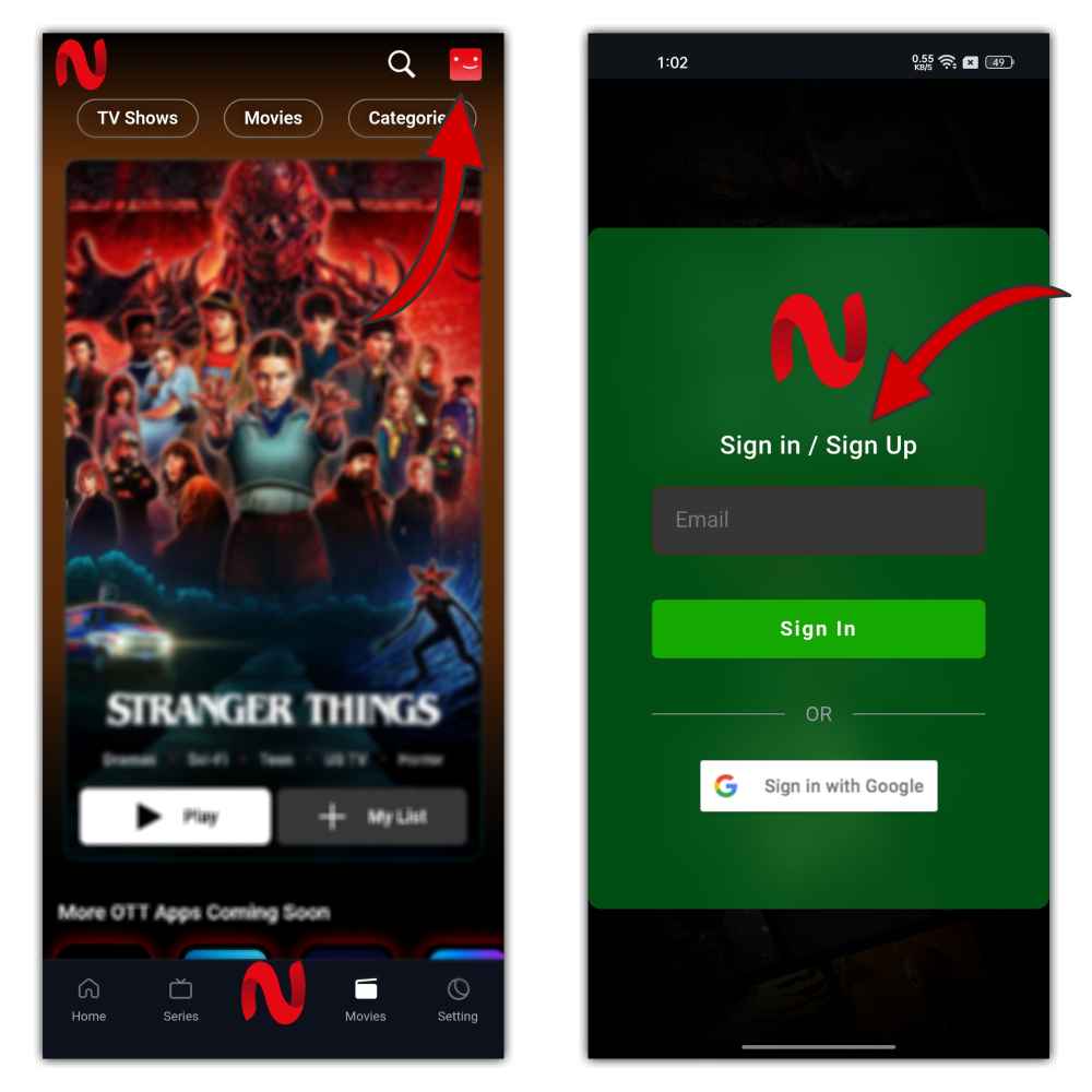 How to Sign Up for NetMirror to Create an Account? 2 Sign Up for NetMirror 1